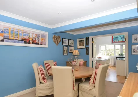 The dining area at Heathersett, Instow