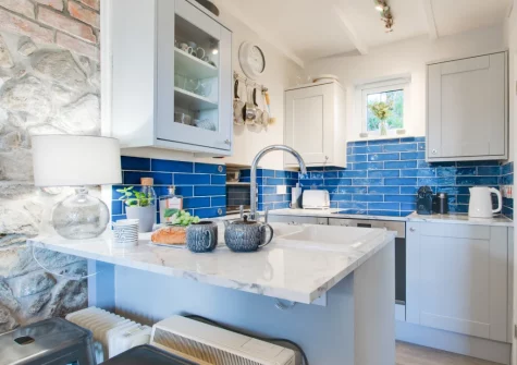 The kitchen at Hebe Cottage, St Ives
