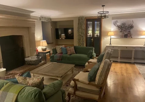 The living area at Heddon Valley Farmhouse, Killington