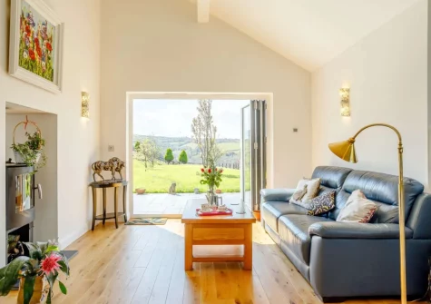The living area at Heddon's View, Trentishoe