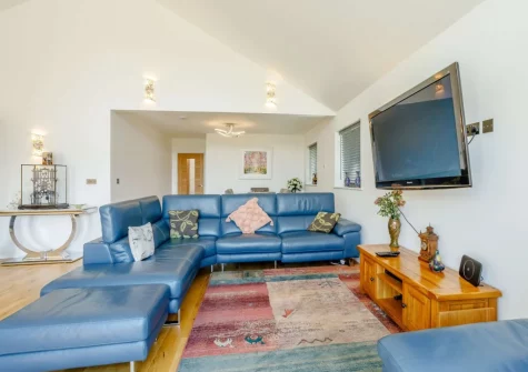 The living area at Heddon's View, Trentishoe