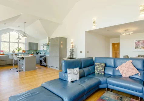 The living area at Heddon's View, Trentishoe