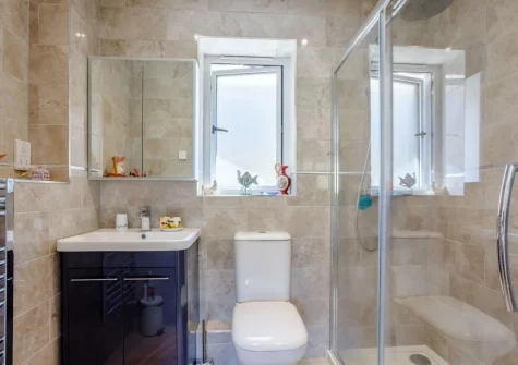 Bedroom #1 en-suite shower room at Heddon's View, Trentishoe