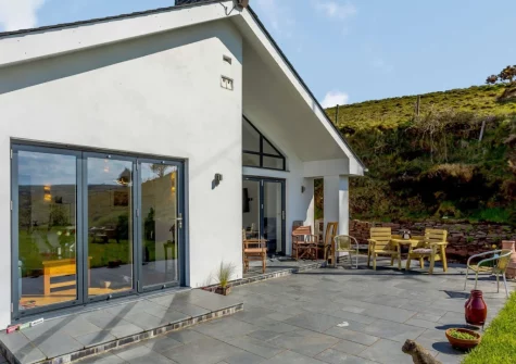The patio & outdoor sitting area at Heddon's View, Trentishoe