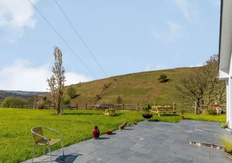 The patio, alfresco dining area & garden at Heddon's View, Trentishoe