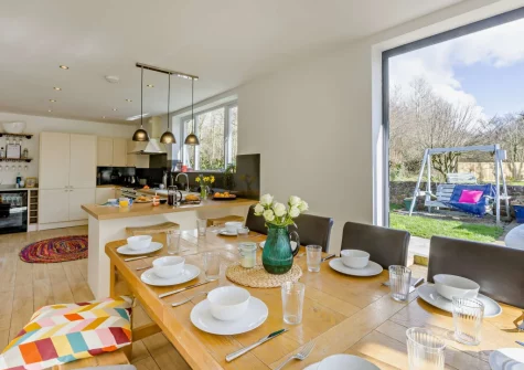The dining area at Helebridge House, Marhamchurch