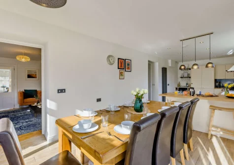 The dining area at Helebridge House, Marhamchurch