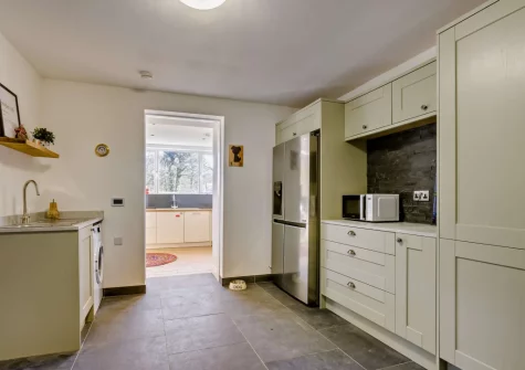The utility room at Helebridge House, Marhamchurch
