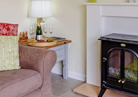 The living room at Here Tiz, St Day