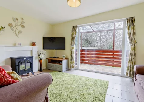 The living room at Here Tiz, St Day