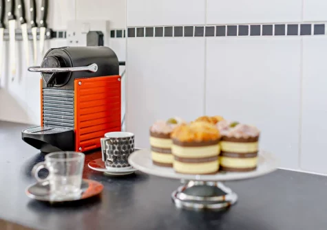 The kitchen at Here Tiz, St Day