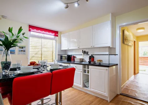 The kitchen & dining area at Here Tiz, St Day