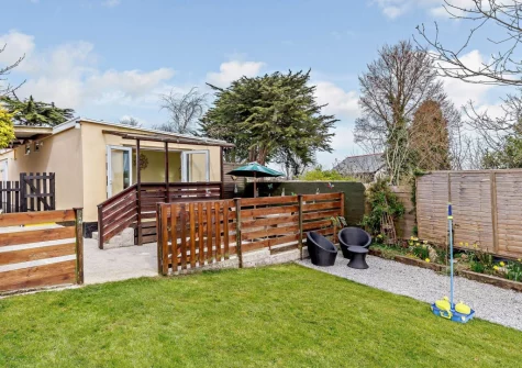 The enclosed garden at Here Tiz, St Day