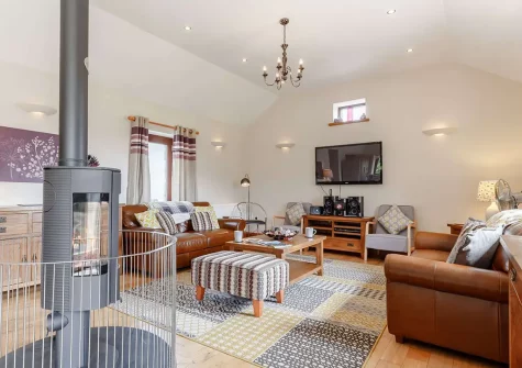 The living area at Heritage Cottage, Bokiddick