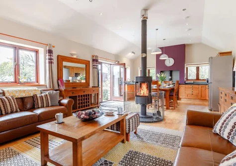The living area at Heritage Cottage, Bokiddick