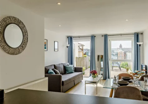The living area at Heron House, Brixham