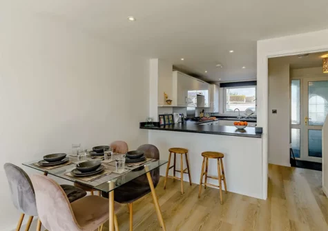The dining area at Heron House, Brixham