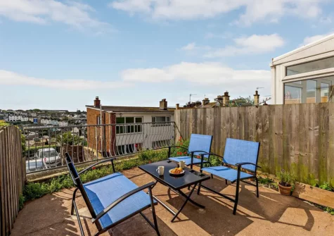 The patio at Heron House, Brixham