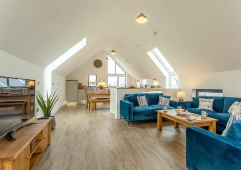 The living area at Hey Ho!, Northam