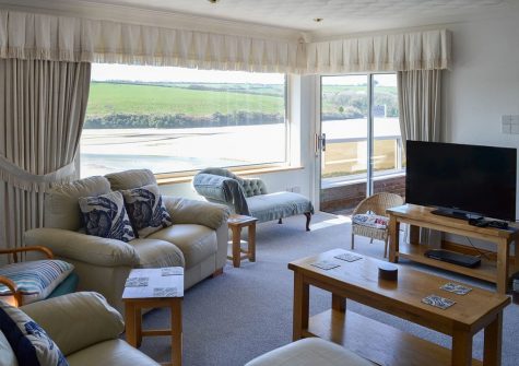 The living area at Heybrook Court, Newquay