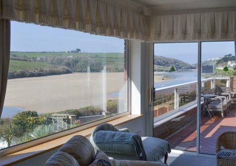 The view from the living area at Heybrook Court, Newquay