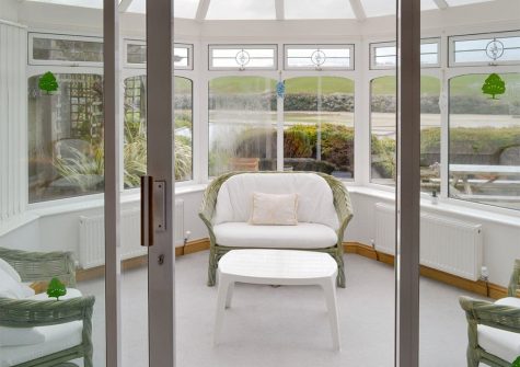The conservatory at Heybrook Court, Newquay