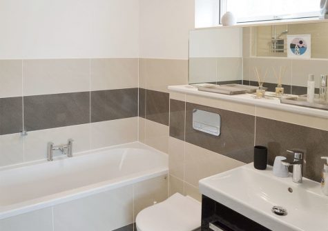 Bedroom #1 en-suite at Heybrook Court, Newquay