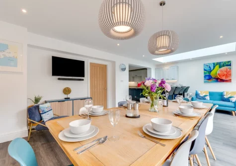 The dining area at Heyl Sound, Padstow