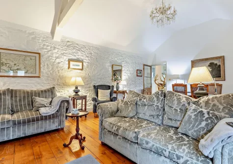 The living area at Hidden Gem, Torquay