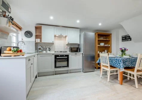 The kitchen & dining area at Hideaway Cottage, Padstow