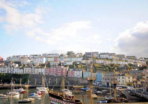 The view across Brixham Harbour from High Hopes, Brixham
