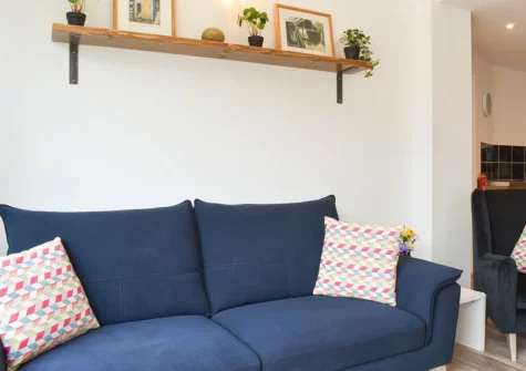 The living area at High Tide, Combe Martin