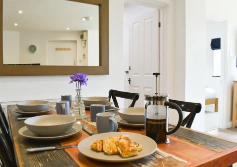 The dining area at High Tide, Combe Martin