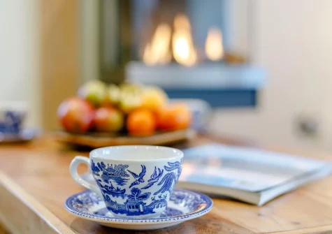 The living area at Highcliff Cottage, Sennen