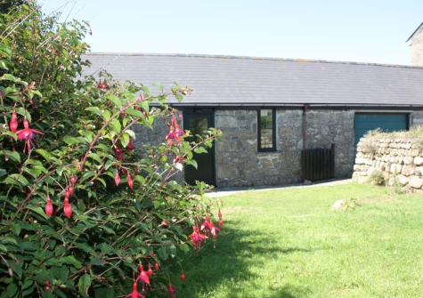 The front garden at Highcliff Cottage, Sennen