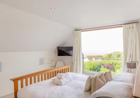 Bedroom #1 at Higher Close, Mawgan Porth