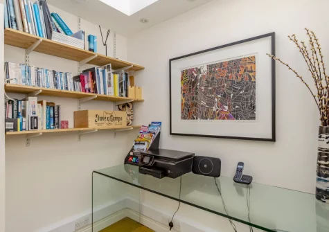 The entrance hallway at Higher Close, Mawgan Porth
