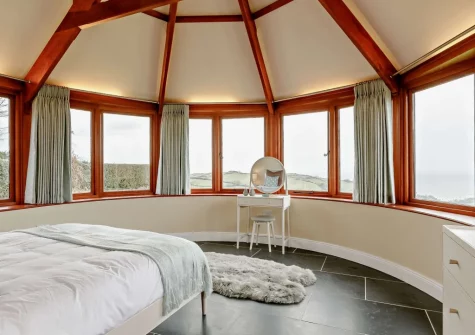 Bedroom #1 at Higher Hodges Farmhouse, Combe Martin