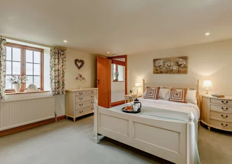 Bedroom #2 at Higher Hodges Farmhouse, Combe Martin