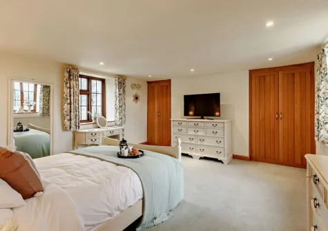 Bedroom #2 at Higher Hodges Farmhouse, Combe Martin