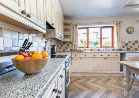 The kitchen at Higher Hopworthy Cottage, Pyworthy