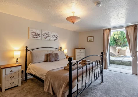 Bedroom #1 at Higher Hopworthy Cottage, Pyworthy