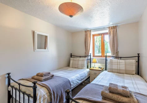 Bedroom #2 at Higher Hopworthy Cottage, Pyworthy