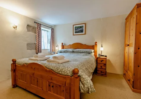 Bedroom #1 at Higher Merrose, Marys Well