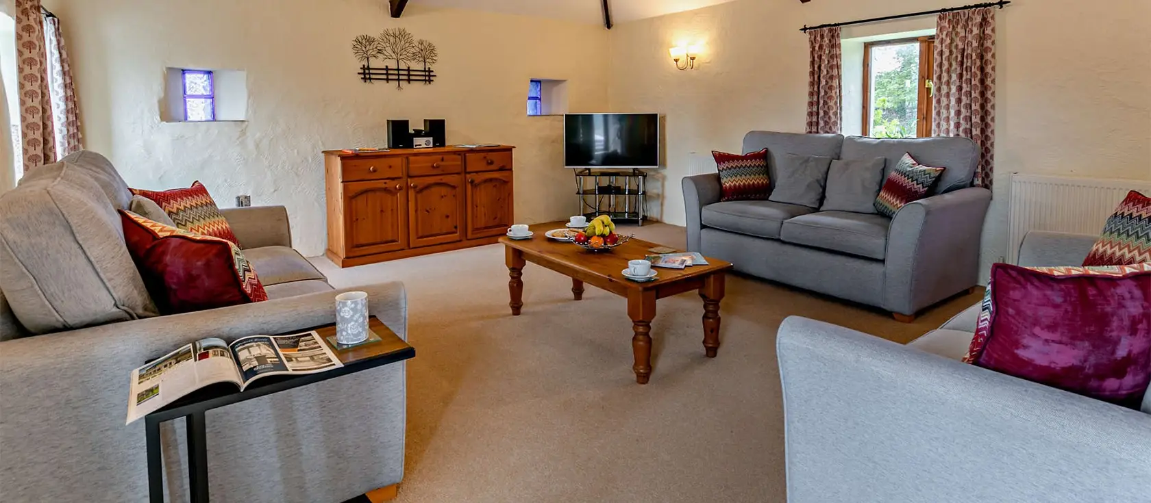 Higher Merrose, Marys Well is a charming barn conversion set within 130 acres of farmland. With vaulted ceilings, exposed beams, and a spacious interior, this two-bedroom retreat makes a perfect base for exploring Cornwall's beaches & attractions.