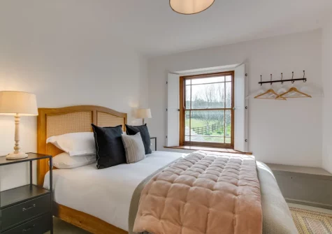 Bedroom #2 at Higher Treliver Farmhouse, St Wenn