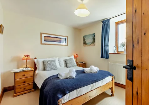 Bedroom #1 at Highfield Barn, Hartland