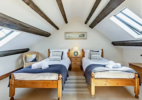Bedroom #2 at Highfield Barn, Hartland