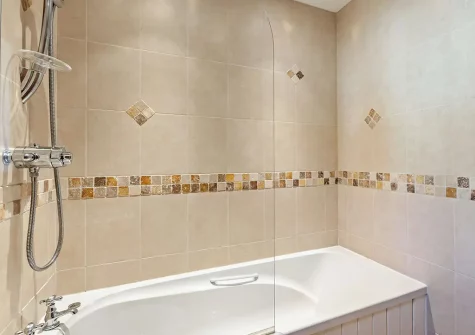 The bathroom at Highfield Barn, Hartland