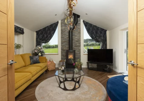 The living room at Highfield Barton, Camborne